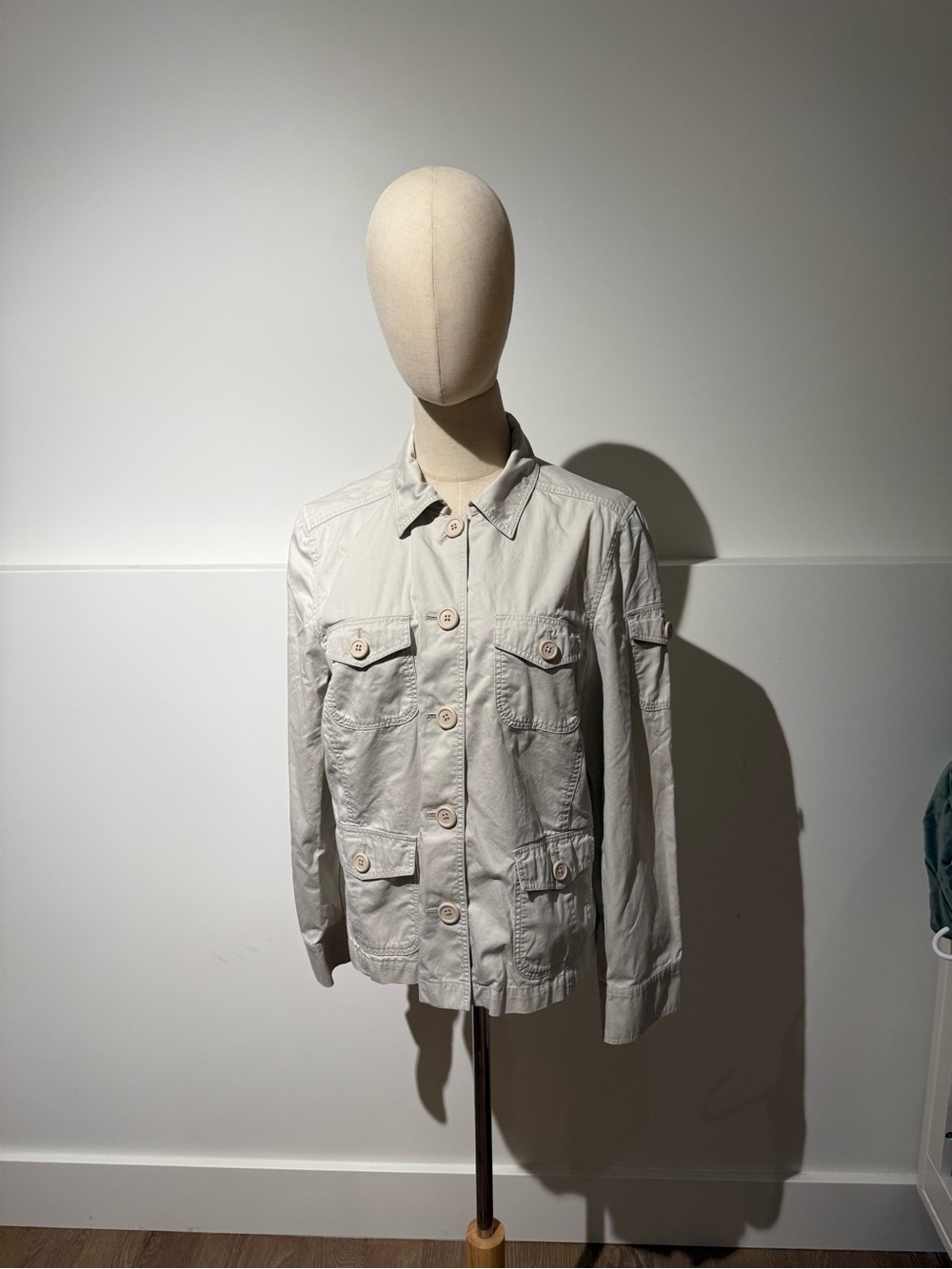 L.L. Bean Light Gray Utility Field Jacket